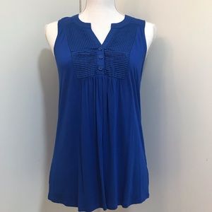 Cable & Gauge royal blue sleeveless top